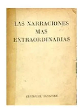 Libro usado en venta: Las narraciones mas extraordinarias de F. J. Solero; editorial Schapire impreso en 1953 realizamos envios a todo el mundo.1