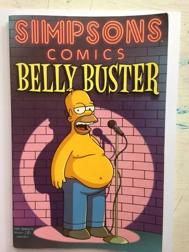 Libro usado en venta: Simpsons Comics de Belly Buster; editorial HarperCollins impreso en 2004 realizamos envios a todo el mundo.1