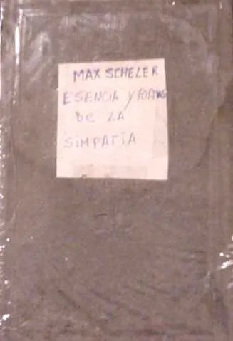 Libro usado en venta: Esencia y formas de la simpatia de Max Scheler; editorial Losada impreso en 1950 realizamos envios a todo el mundo.1
