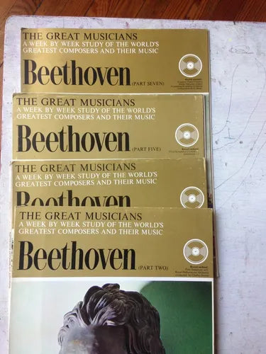 Libro usado en venta: Beethoven (Part two - Three - Five - Seven) de The great musicians; editorial Fabbri & Partners impreso en 1969.1