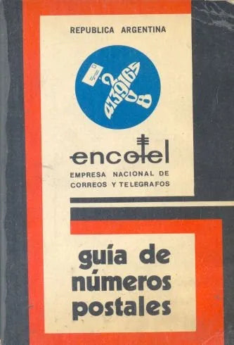 Libro usado en venta: Guia de numero postales Encotel; editorial Encotel Argentina impreso en 1976 realizamos envios a todo el mundo.1