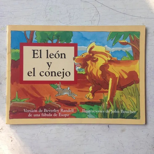 Libro usado en venta: El leon y el conejo; editorial PM Collection impreso en 2001 realizamos envios a todo el mundo.1