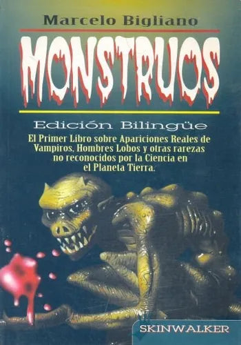 Libro usado en venta: Monstruos - Monsters de Marcelo Bigliano; editorial Skinwalker impreso en 1997 realizamos envios a todo el mundo.1