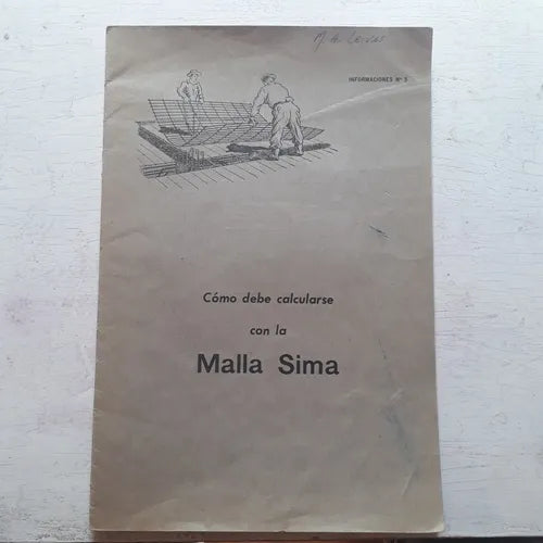 Libro usado en venta: Como debe calcularse con la Malla Sima; realizamos envios a todo el mundo.1