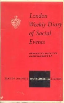 Libro usado en venta: London weekly diary of social events; editorial London Diary impreso en 1964 realizamos envios a todo el mundo.1