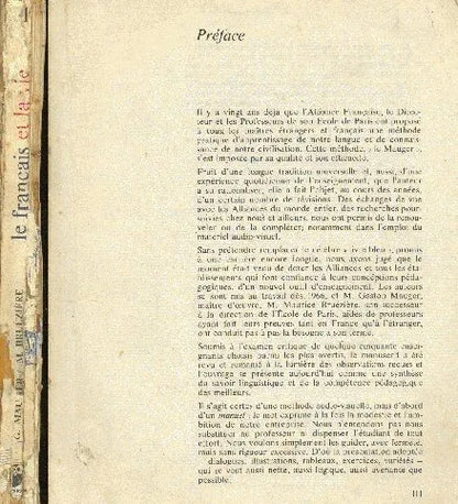 Libro usado en venta: Le francais et la vie de G. Mauger - M. Brueziere; editorial Hachette realizamos envios a todo el mundo.1
