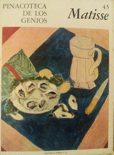 Libro usado en venta: Pinacoteca de los genios 43 de Enrique Matisse; editorial Codex impreso en 1964 realizamos envios a todo el mundo.1