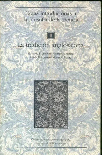 Libro usado en venta: Notas introductorias a la filosofia de la ciencia 1: La tradicion anglosajona de Glavich - Ibañez - Lorenzo - Palma; 19971.1