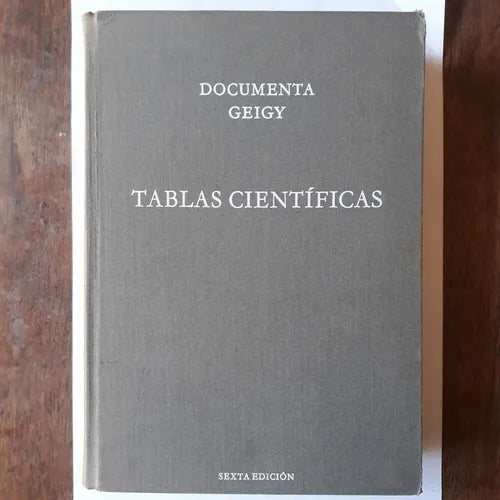 Libro usado en venta: Tablas cientificas de Documenta Geigy; editorial J. R. Geigy S.A. impreso en 1965 realizamos envios a todo el mundo.1