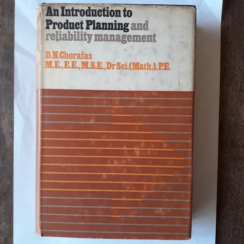 Libro usado en venta: An introduction to product planning and reliability management de D. N. Chorafas; editorial Cassell impreso en 1967.1