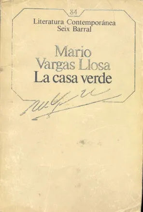 Libro usado en venta: La casa verde de Mario Vargas Llosa; editorial Seix Barral impreso en 1986 realizamos envios a todo el mundo.1