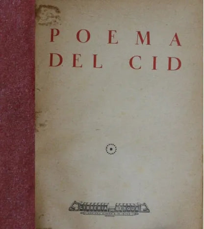 Libro usado en venta: Poema del Cid de José Bergua; editorial Librería Bergua impreso en 1934 realizamos envios a todo el mundo.1