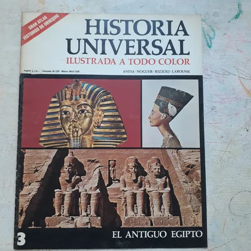 Libro usado en venta: El antiguo Egipto N?3 de Historia Universal; editorial Noguer impreso en 1974 realizamos envios a todo el mundo.1