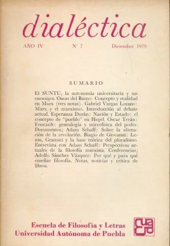 Libro usado en venta: Dialectica - Volumen 7; editorial Libros de Mexico impreso en 1960 realizamos envios a todo el mundo.1