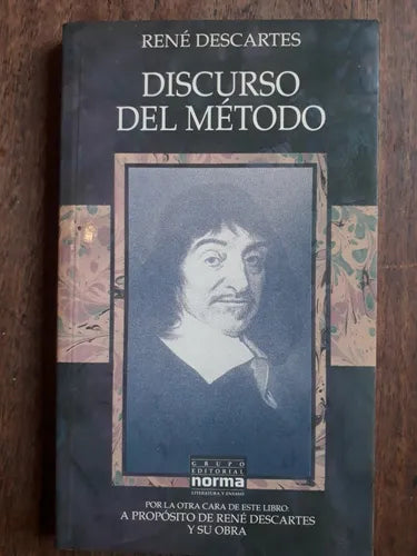 Libro usado en venta: Discurso del metodo de Rene Descartes; editorial Norma impreso en 1994 realizamos envios a todo el mundo.1
