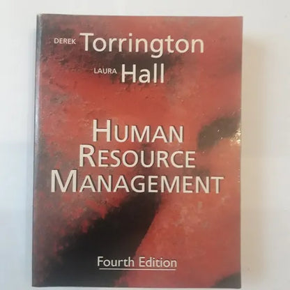 Libro usado en venta: Human resource management de Derek Torrington - Laura Hall; editorial Prentice-Hall impreso en 1998 envios a todo el mundo.1