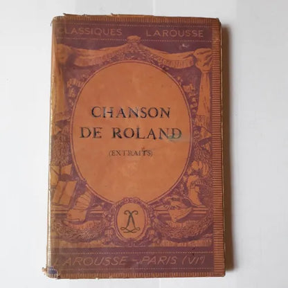 Libro usado en venta: Chanson de Roland (Extraits); editorial Larousse impreso en 1943 realizamos envios a todo el mundo.1
