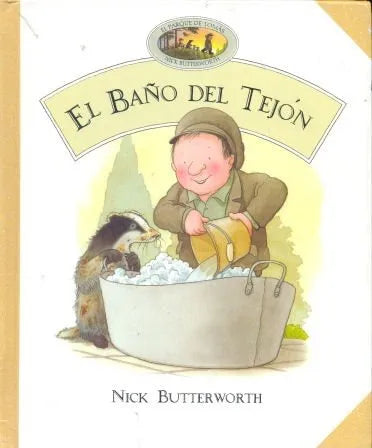 Libro usado en venta: El ba?o del Tejon de Nick Butterworth; editorial Lumen impreso en 1996 realizamos envios a todo el mundo.1
