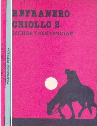 Libro usado en venta: Refranero Criollo (2 tomos) de Casiano Suarez; editorial Selene impreso en 1987 realizamos envios a todo el mundo.1