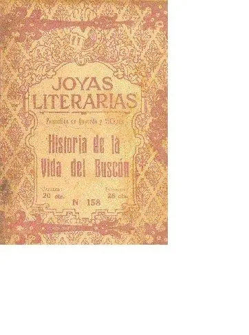 Libro usado en venta: Historia de la vida del buscon de Francisco De Quevedo; editorial Buenos Aires impreso en 1925 realizamos envios a todo el mundo.1