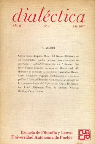 Libro usado en venta: Dialectica - Volumen 3; editorial Libros de Mexico impreso en 1977 realizamos envios a todo el mundo.1