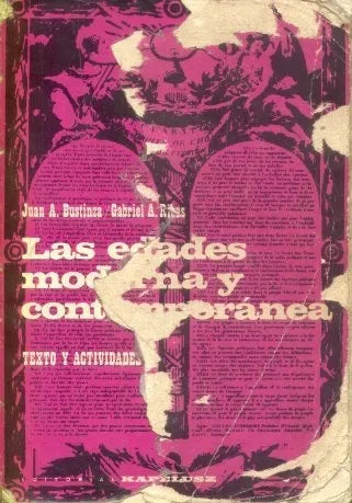 Libro usado en venta: Las edades moderna y contemporanea de Juan A. Bustinza - Gabriel A. Ribas; editorial Kapelusz impreso en 1973.1