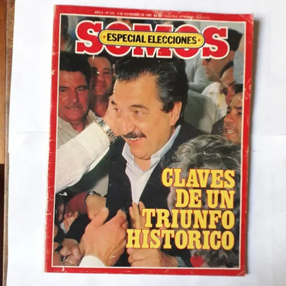 Libro usado en venta: Somos Especial Elecciones, Claves De Un Triunfo 1983 de Revista; impreso en 1983 realizamos envios a todo el mundo.1