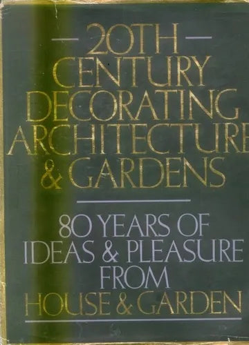 Libro usado en venta: 20Th - Century decorating arquitecture & gardens de Weidenfeld and Nicolson; editorial Weidenfeld and Nicolson impreso en 1980.1