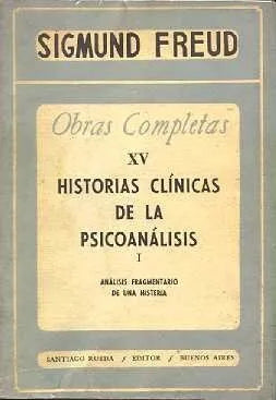 Libro usado en venta: Historias clinicas de la psicoanalisis 1 de Sigmund Freud; editorial Santiago Rueda impreso en 1953 envios a todo el mundo.1