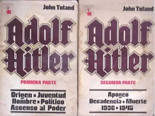Libro usado en venta: Adolf Hitler - Origen - Juventud - Hombre politico - Ascenso al poder de John Toland; editorial Atlantida impreso en 1977.1