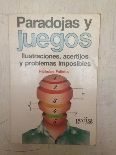Libro usado en venta: Paradojas y juegos de Nicholas Falletta; editorial Gedisa impreso en 1993 realizamos envios a todo el mundo.1