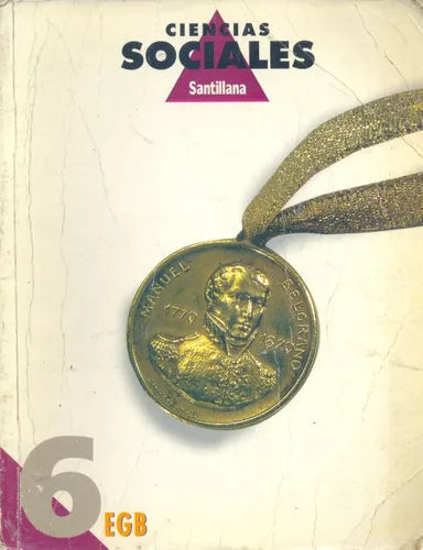 Libro usado en venta: Ciencias Sociales 6; editorial Santillana impreso en 1996 realizamos envios a todo el mundo.1