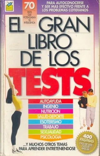 Libro usado en venta: El gran libro de los tests; editorial Cordillera impreso en 2000 realizamos envios a todo el mundo.1