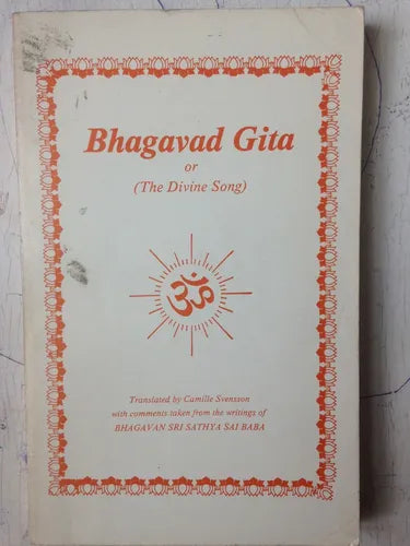 Libro usado en venta: Bhagavad Gita or (The Divine Song); editorial Sathya Sai Baba Society impreso en 1992 realizamos envios a todo el mundo.1