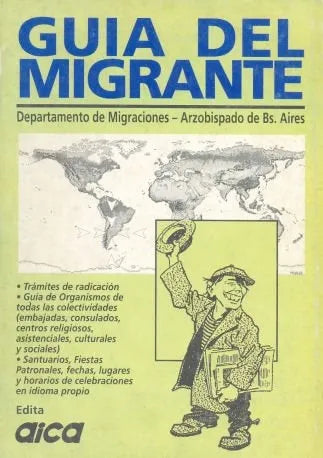 Libro usado en venta: Guia del migrante; editorial Aica impreso en 1996 realizamos envios a todo el mundo.1