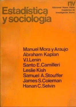 Libro usado en venta: Estadistica y sociologia; editorial Nueva Vision impreso en 1973 realizamos envios a todo el mundo.1