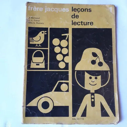 Libro usado en venta: Lecons de lecture 1 de J. Bertrand - J.L. Frerot - Mlle G. Romary; editorial Hachette impreso en 1968 envios a todo el mundo.1