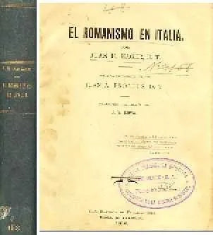 Libro usado en venta: El romanismo en Italia de Juan H. Eager D. T; editorial Casa Bautista impreso en 1910 realizamos envios a todo el mundo.1