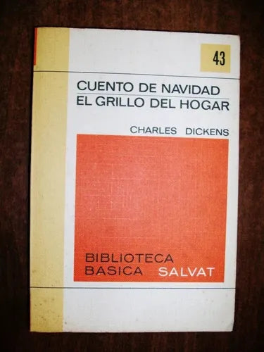 Libro usado en venta: Cuento de navidad - El grillo del hogar de Charles Dickens (Carlos Dickens); editorial Salvat impreso en 1971.1