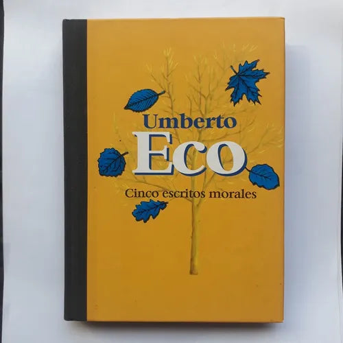 Libro usado en venta: Cinco escritos morales de Umberto Eco; editorial Lumen impreso en 1999 realizamos envios a todo el mundo.1