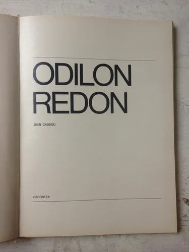Libro usado en venta: Los impresionistas - Odilon Redon; editorial Viscontea impreso en 1972 realizamos envios a todo el mundo.1