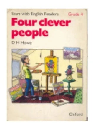 Libro usado en venta: Start with english readers - Grade 4 - "Four clever people" de D. H. Howe; editorial Oxford University Press impreso en 1984.1