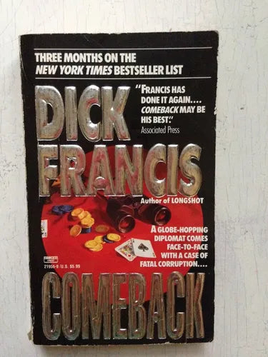 Libro usado en venta: Comeback de Dick Francis; editorial Fawcett impreso en 1993 realizamos envios a todo el mundo.1