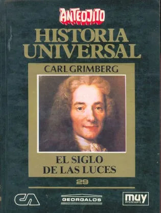 Libro usado en venta: El siglo de las luces N?29 de Carl Grimberg; editorial Ercilla impreso en 1986 realizamos envios a todo el mundo.1