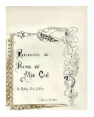 Libro usado en venta: Recreacion del poema del mio cid de Rodrigo Diaz de Vivar - Leonor Giordano; envios a todo el mundo.1