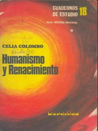 Libro usado en venta: Humanismo y renacimiento de Celia Colombo; editorial Kapelusz impreso en 1978 realizamos envios a todo el mundo.1