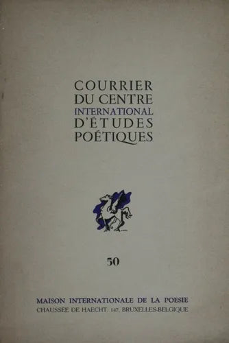 Libro usado en venta: Courrier du centre international d??tudes po?tiques - N? 50 de Meurant - Verhesen; Maison Internationales de la Poesie 1964.1