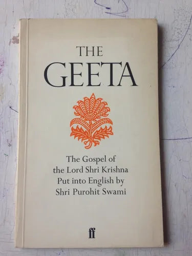 Libro usado en venta: The Geeta; editorial Faber and Faber impreso en 1986 realizamos envios a todo el mundo.1