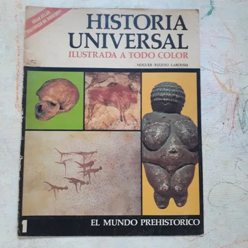 Libro usado en venta: El mundo prehistorico N?1 de Historia Universal; editorial Noguer impreso en 1974 realizamos envios a todo el mundo.1