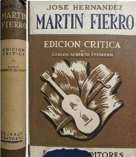 Libro usado en venta: Martin Fierro - Critica de Alberto Leumann de Jose Hernandez; editorial Angel Estrada impreso en 1951 envios a todo el mundo.1